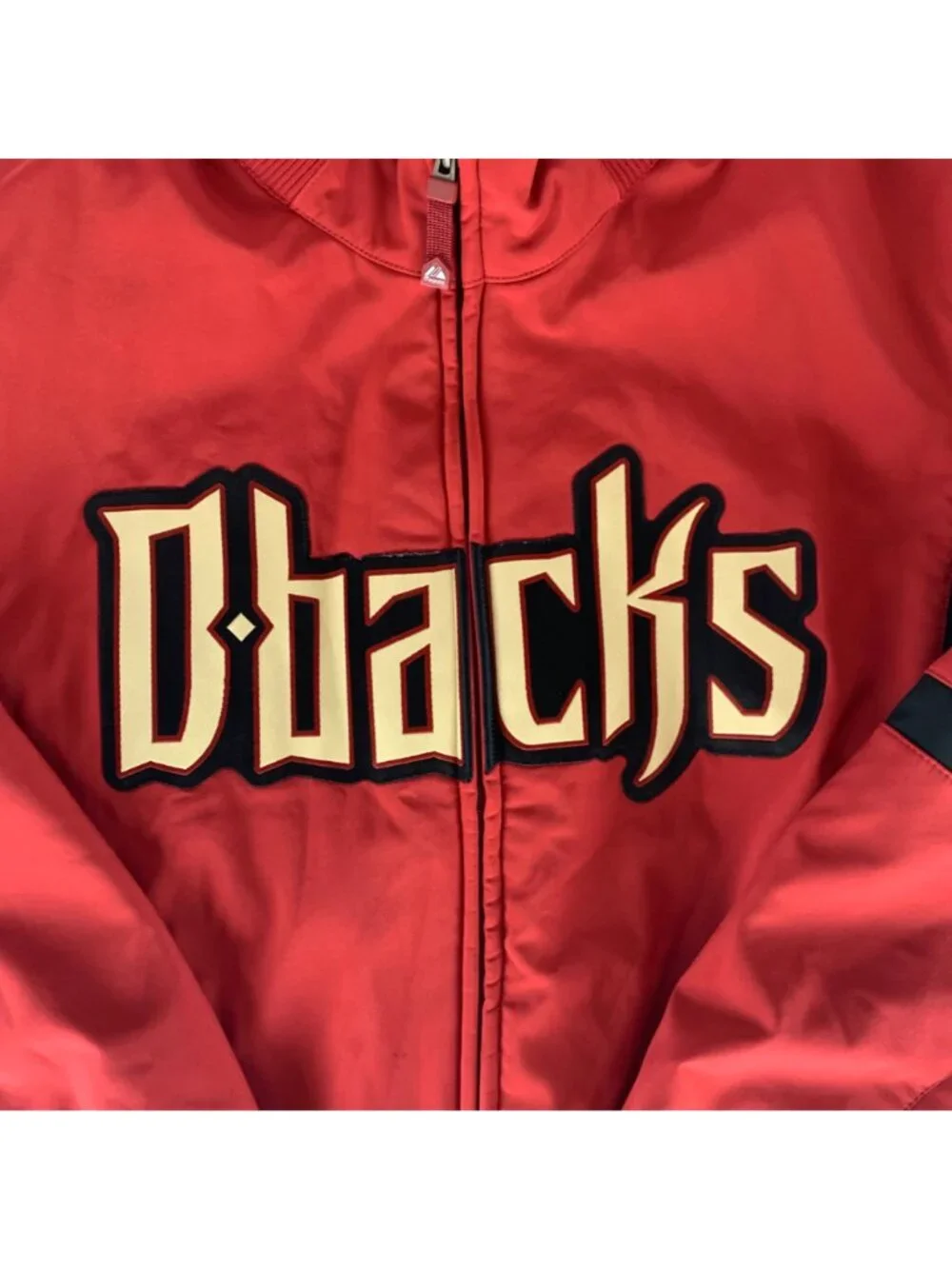 Arizona Diamondbacks MLB Red Majestic Therma Base Full Zip Jacket Mens Large